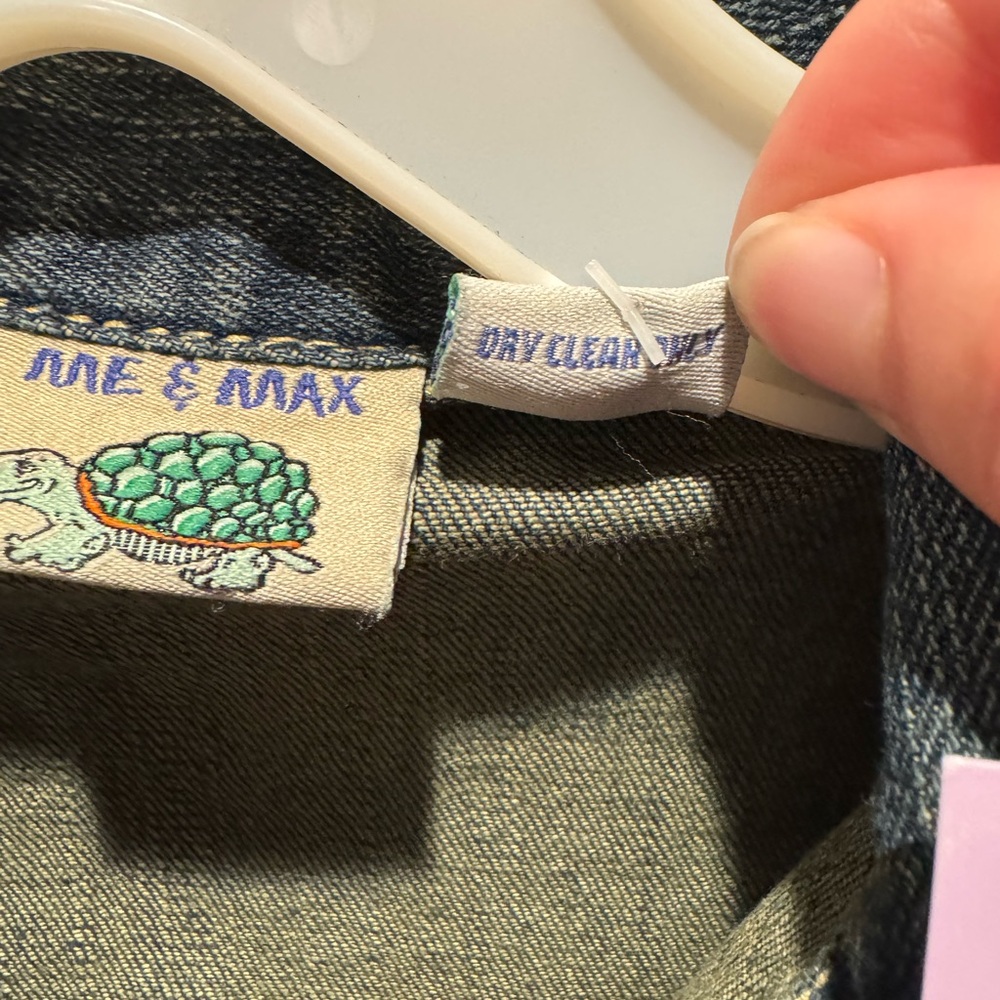 NWT Denim Jacket with Red Silk Details - Picture 5 of 8